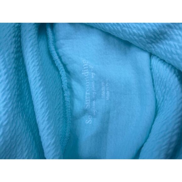 Soft Surroundings Mint Green Cowl Neck Tunic Top Women’s Medium Cozy Long Sleeve - Picture 3 of 6